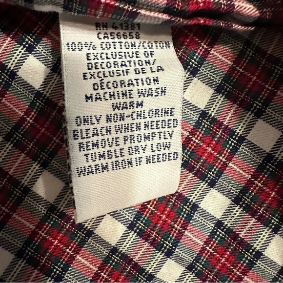 Polo Ralph Lauren Mens Shirt Button Down Red Plaid 100% Cotton size M(h8 - Picture 7 of 11